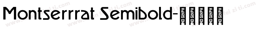 Montserrrat Semibold字体转换